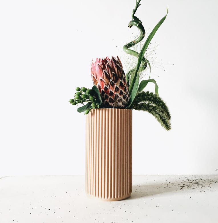 Reeded Vase