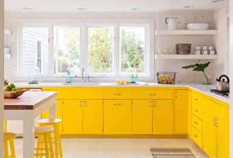 Yellow Kitchen Cabinets